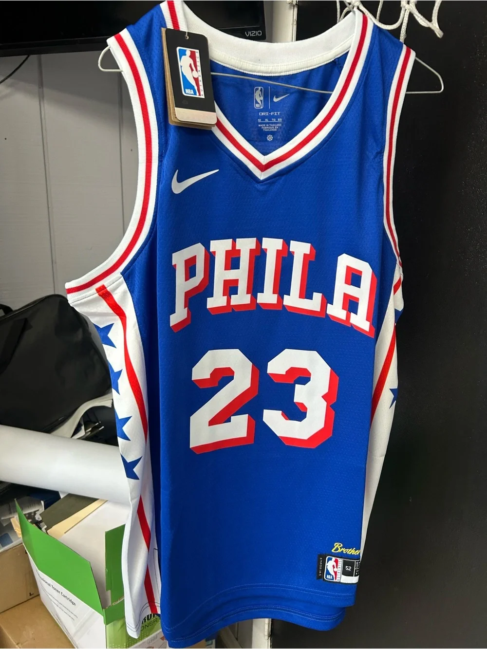 Nike Philadelphia 76ers LeBron James jersey